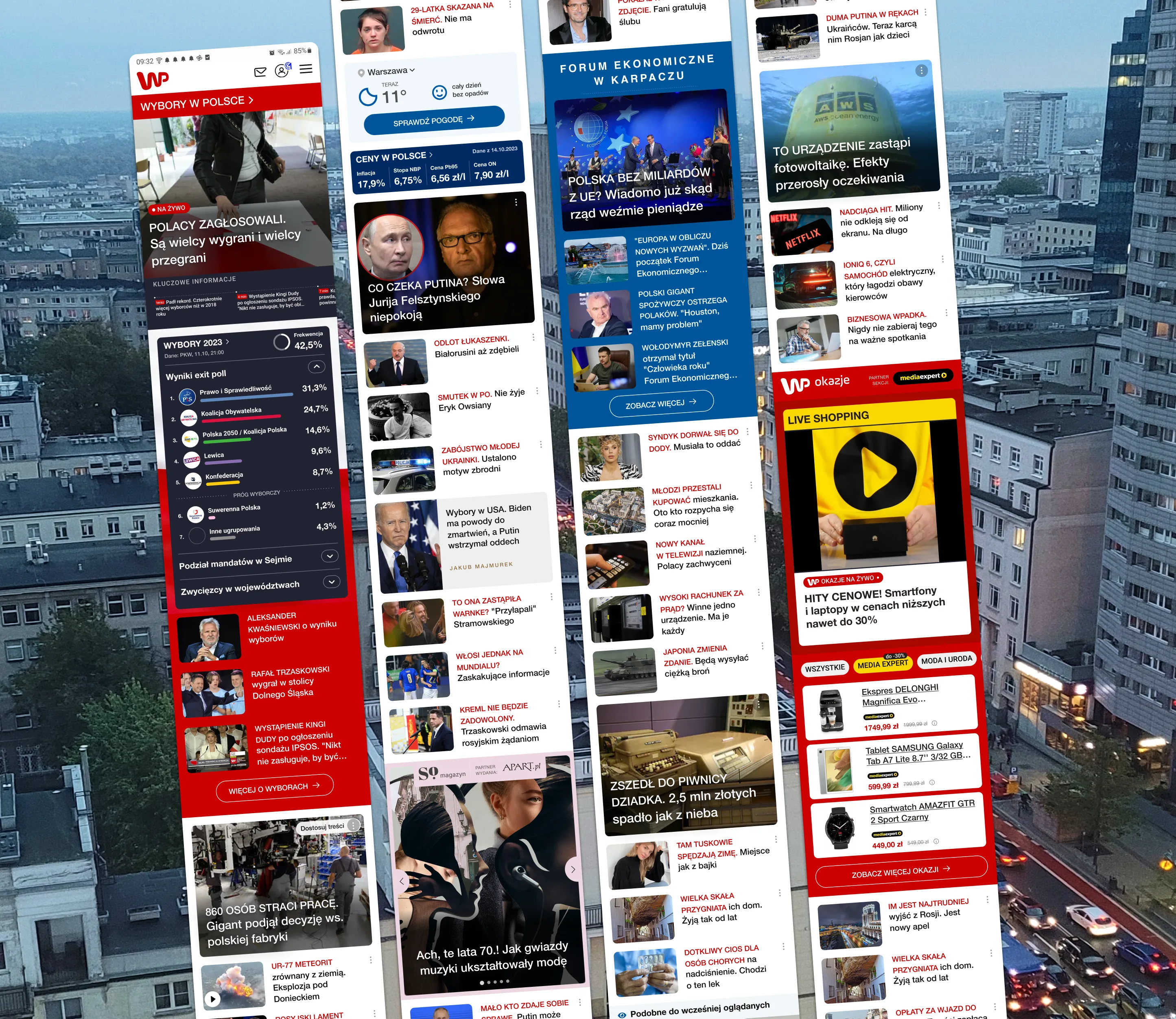 How we set a two-year product direction for one of Poland's biggest homepages – final design screens